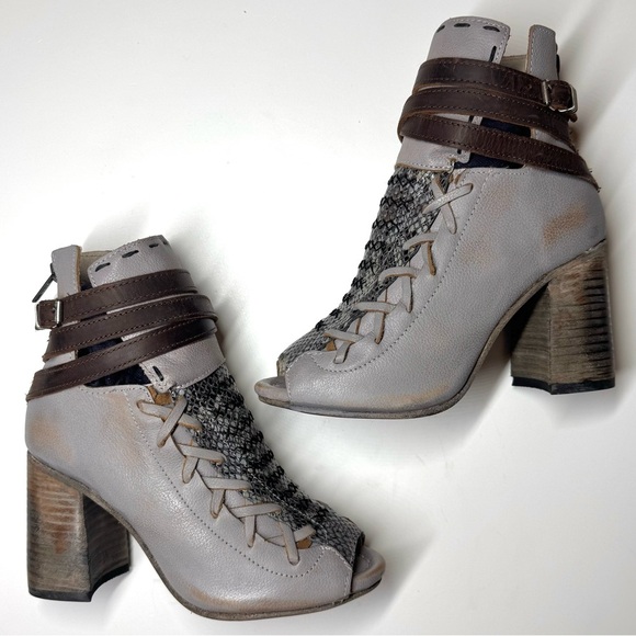 Freebird Women’s Eagle Strappy Ankle Heels Sandals Open Toe Booties Size - 7 - Picture 8 of 12